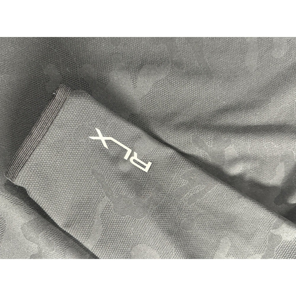 RLX Ralph Lauren Black Wicking 1/4 Zip Golf Athletic Pullover Size Large - Picture 11 of 12